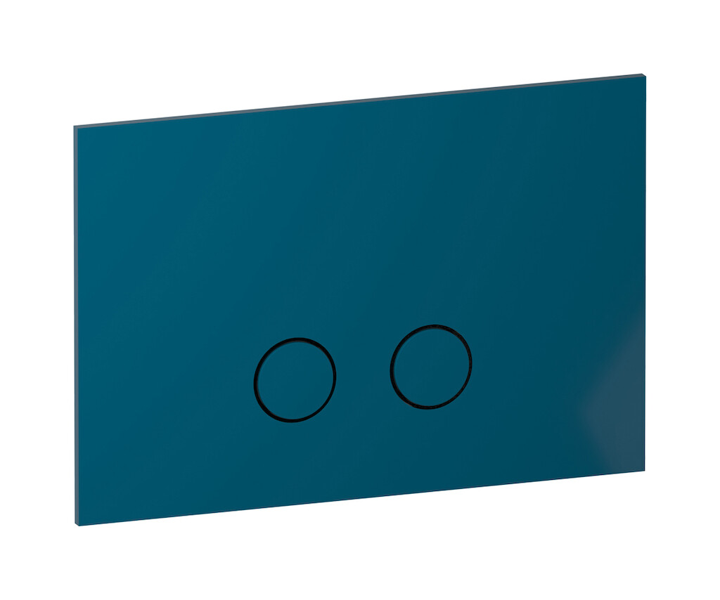 Кнопка смыва для бачка "MODERNA" с двойным сливом WE ARE IB bb001bl Blue Garda Colore