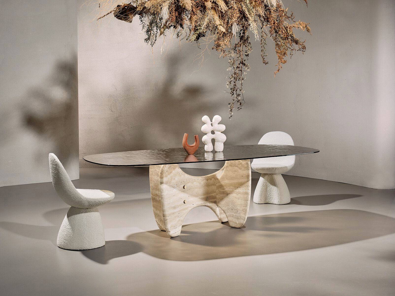 Травертиновый обеденный стол Naturedesign Главная ARCH-00012239 - Вид №4