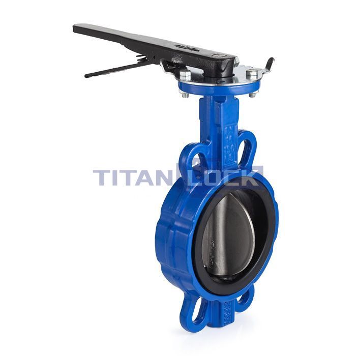 Затвор дисковый (бабочка) межфланцевый чугунный, диск нерж. 304, упл. EPDM, DN65 TL065FBVS-EP TITAN LOCK  - Вид №1