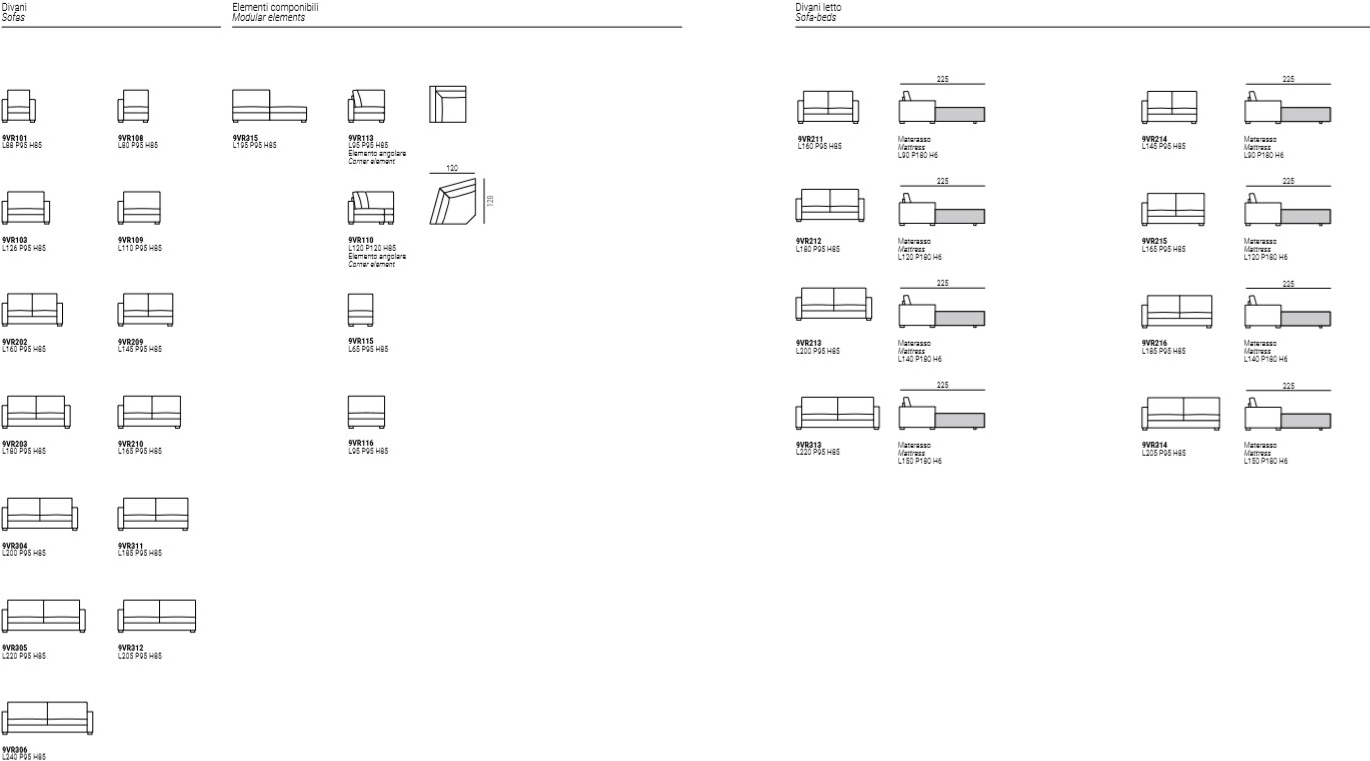 Marelli Диван из ткани с шезлонгом sun-id-1379928 - Вид №9