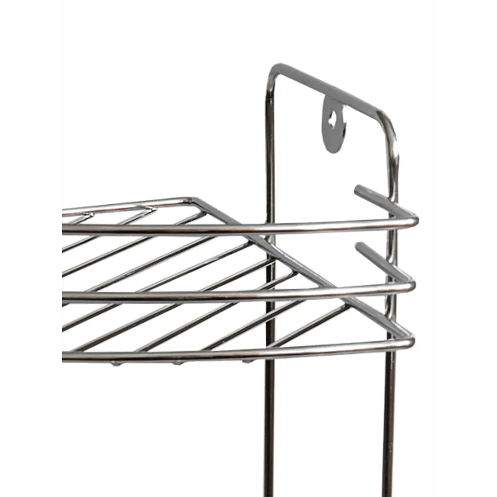 Полка для душа Delphinium Стил угловая 2 яруса цвет хром STLM-2108447 - Вид №2