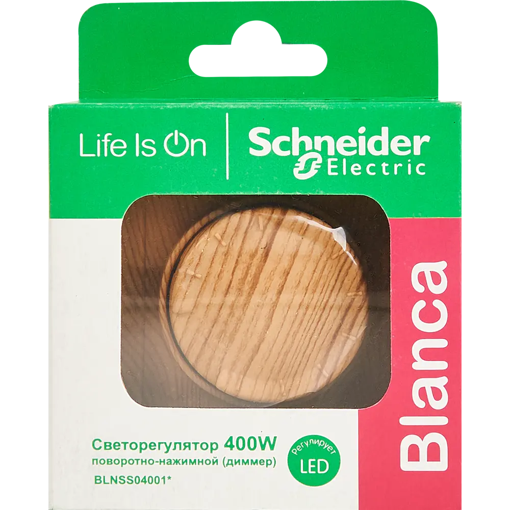 Schneider Electric Blanca - диммер для плавной регулировки света с отделкой под ясень 84502372 STLM-1108105 - Вид №5
