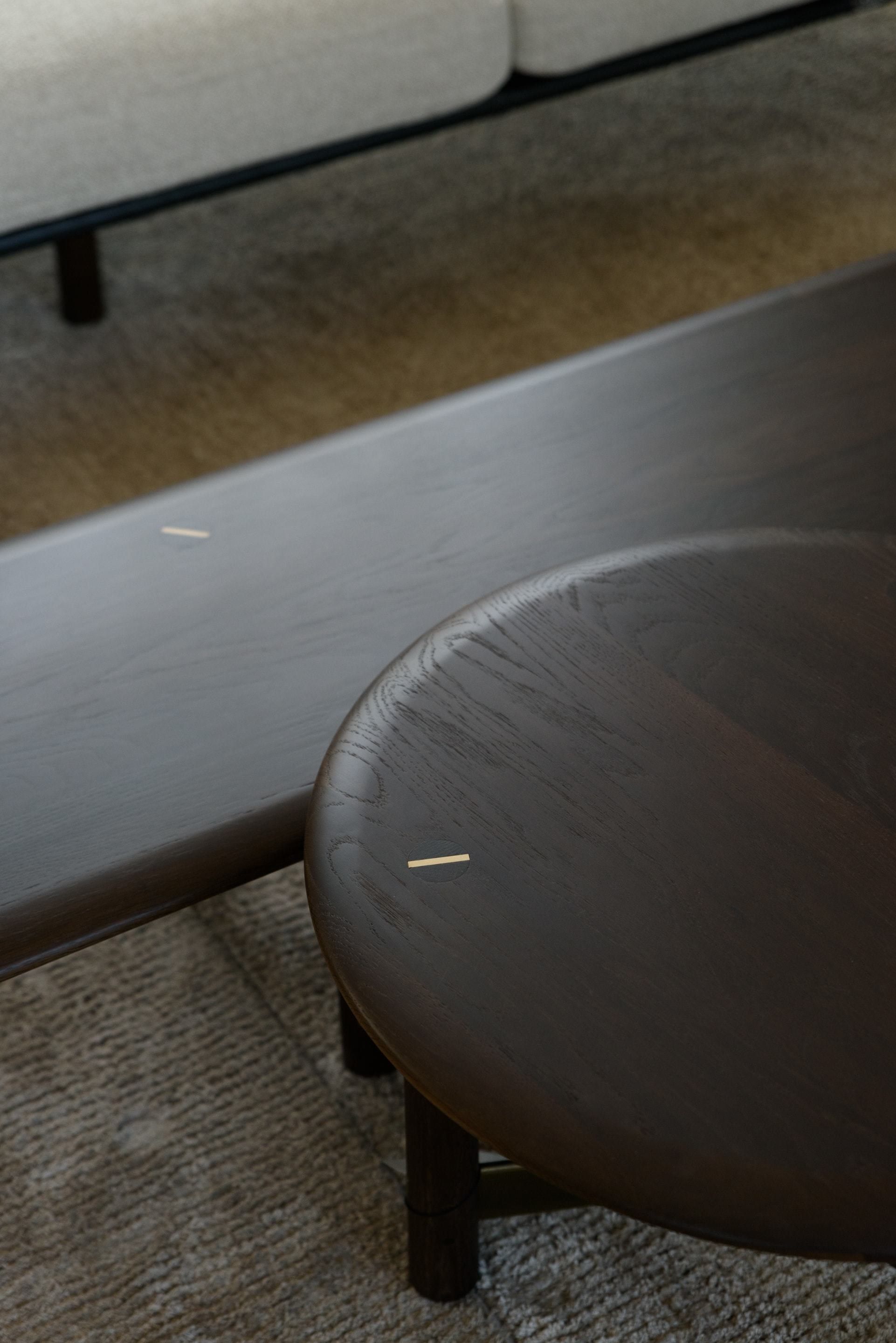 Круглый низкий журнальный столик из дуба District Eight Stilt ARCH-00024843 - Вид №9