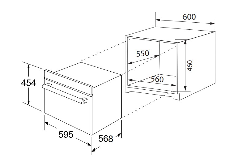 9226435 Электрический духовой шкаф ZUGEL ZOE610B черный STDN-0074000 - Вид №30