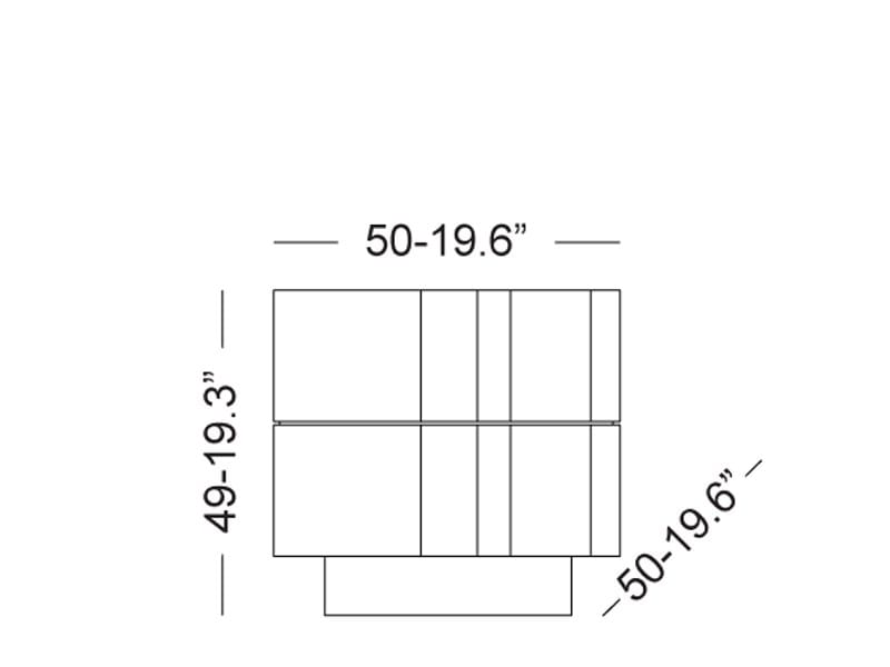 Квадратная прикроватная тумбочка из грецкого ореха с ящиками Il Pezzo Mancante часть 2 ARCH-00031046 - Вид №7