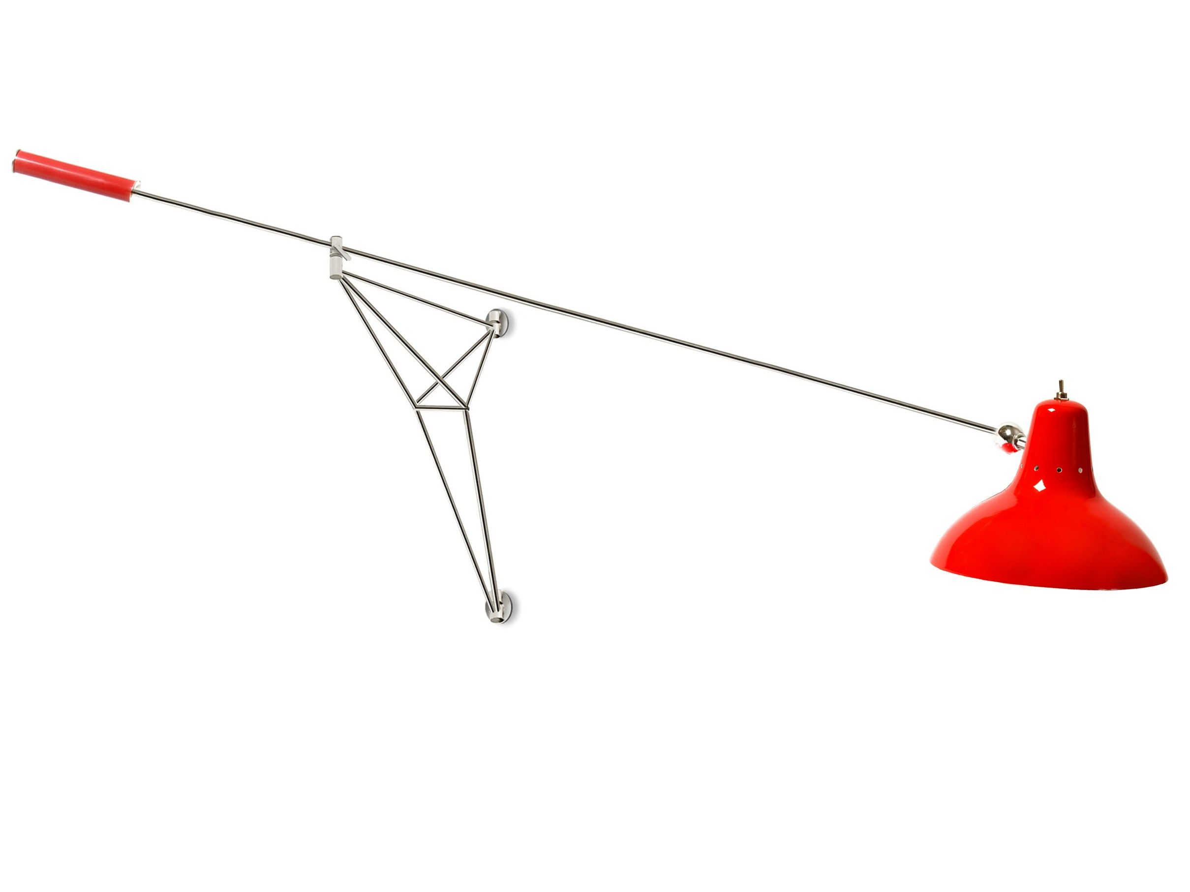 Регулируемая хромированная металлическая настенная лампа Delightfull ARCH-00063061