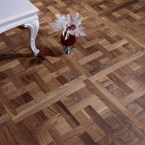 Модульный паркет Coswick Шеверни Американский Орех Европейский (Грецкий) Рустик (Гладкая) 635х635 мм 13173601 - Вид №2