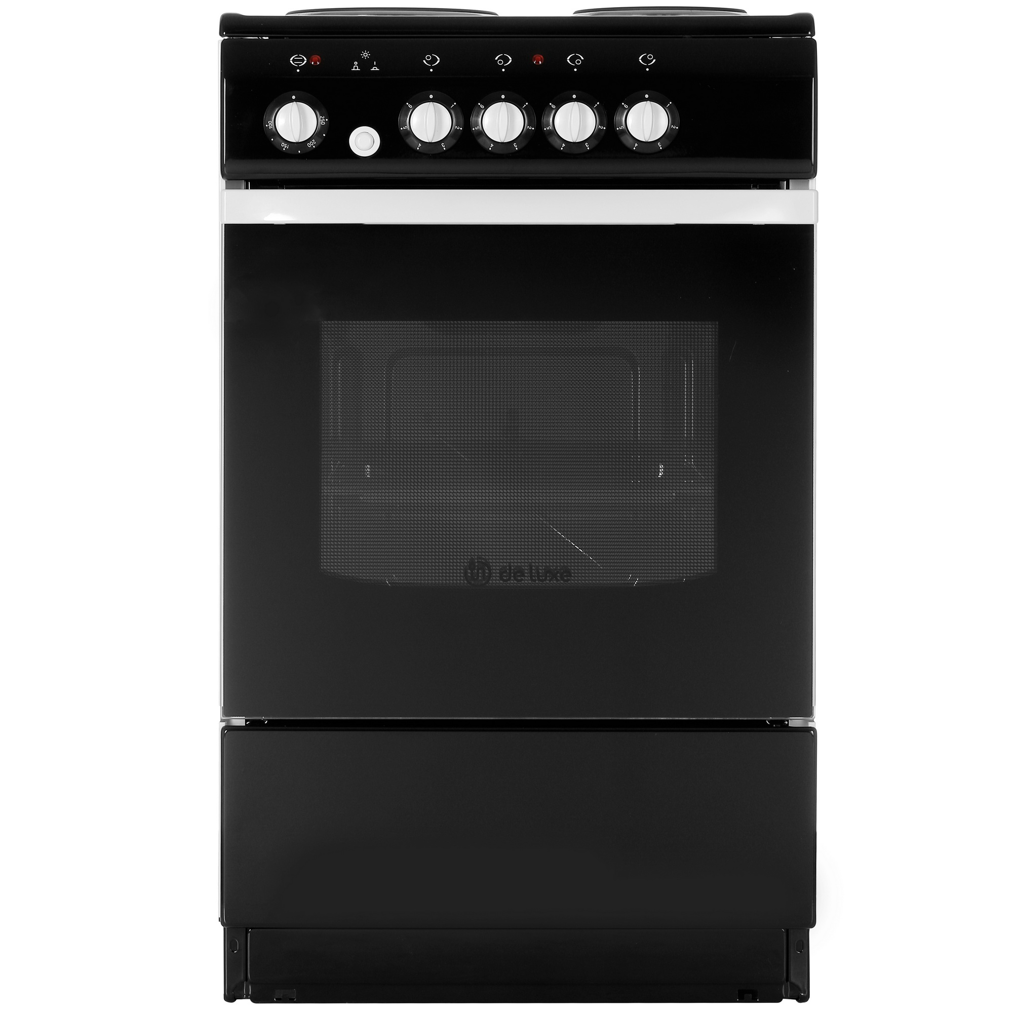 1185571 Электрическая плита De Luxe 5004.12Э черный STDN-0006412