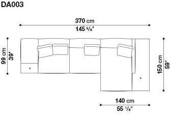 B&B Italia 3-х местный тканевый диван Dock sun-id-1376507 - Вид №82