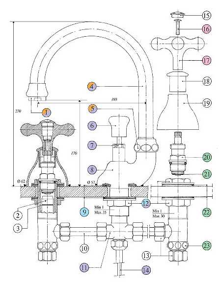 608925KO21 Смеситель Bandini Classic Santreyd - Вид №2