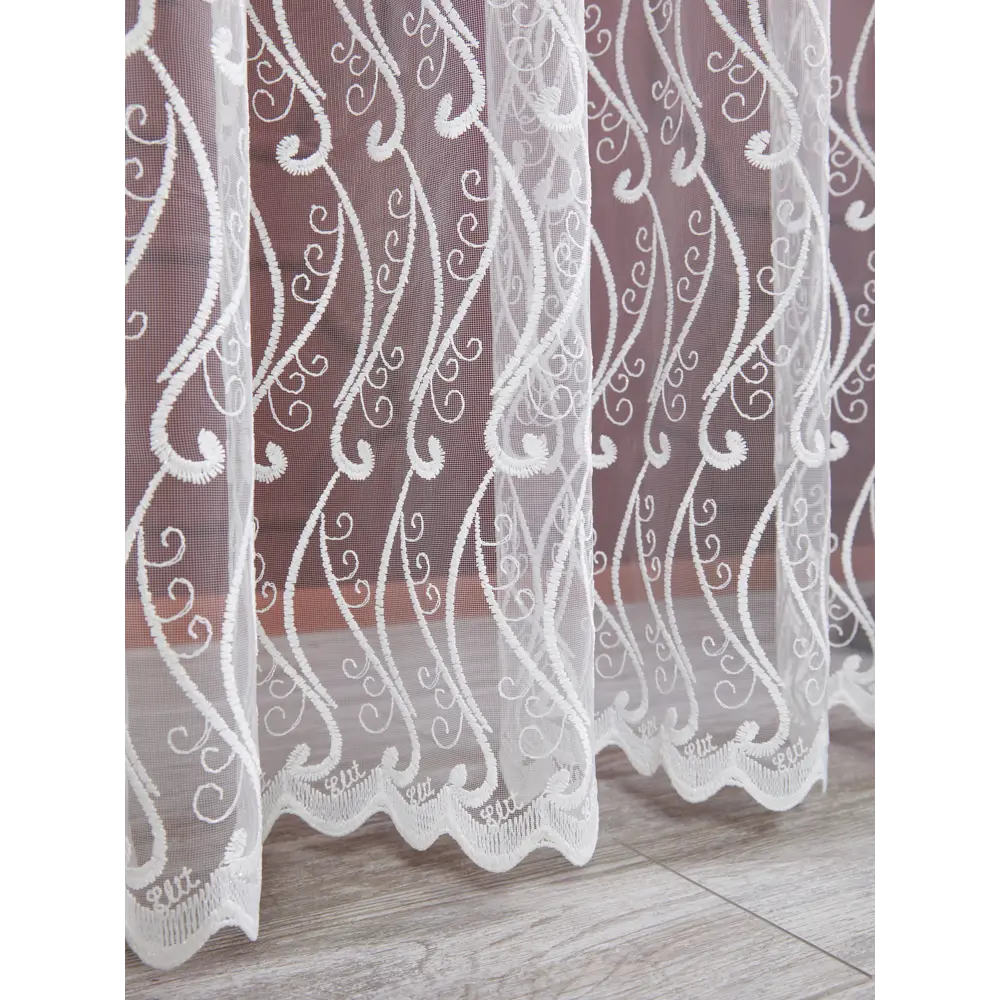 Тюль 1 м/п Классика сетка 280 см цвет кремовый ELIT HOME STLM-2019495 - Вид №3