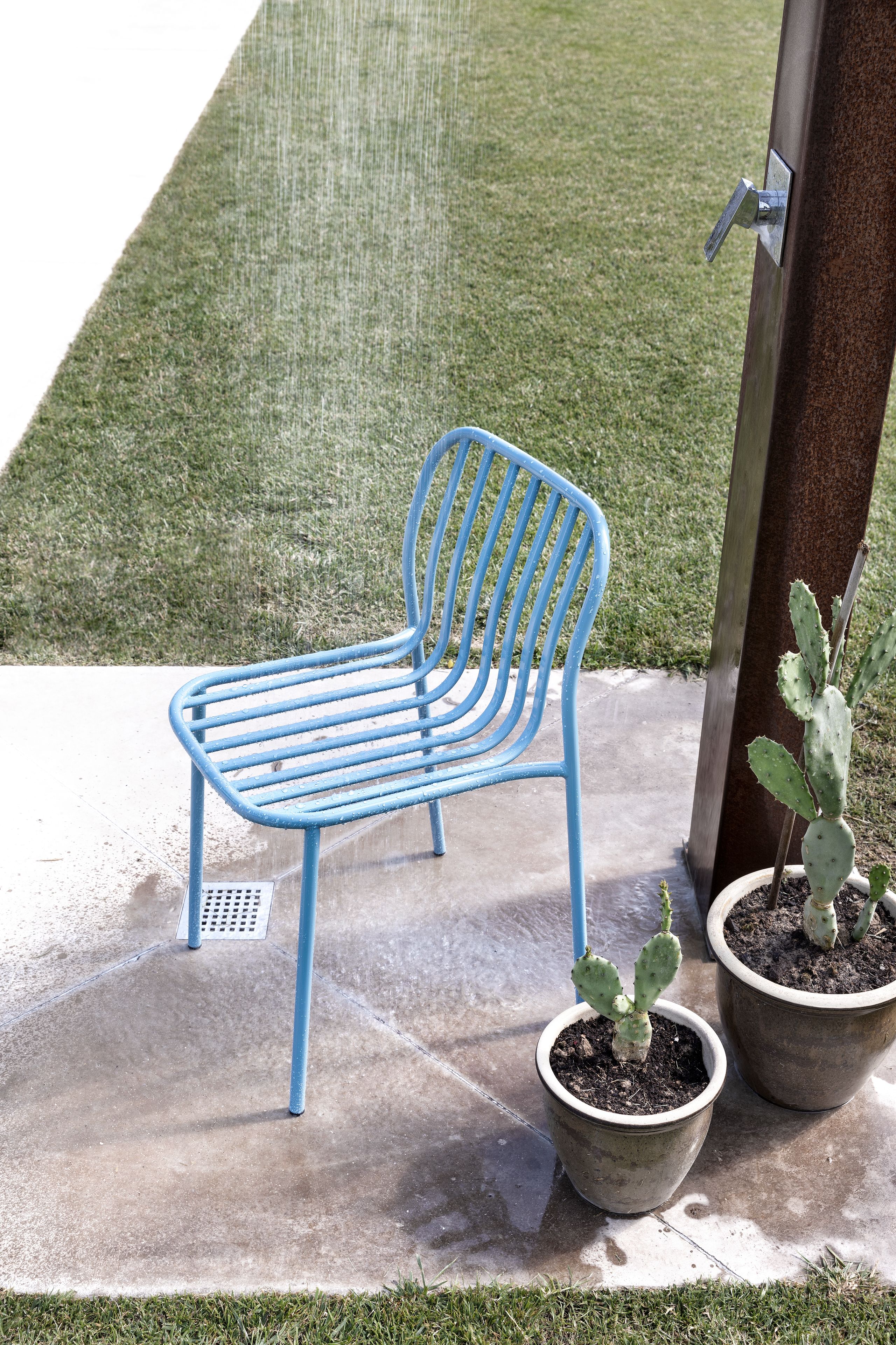 Металлический штабелируемый стул с открытой спинкой TrabA' Metis ARCH-00141371 - Вид №16