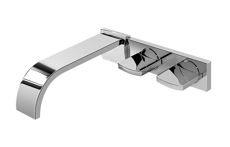 E-1830-C14W-T Смеситель для умывальника настенный из 20cm носикем GRAFF Sade