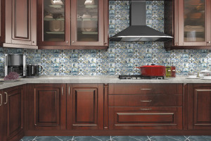 Фасады для кухни Патина Фрезеровка «Кембридж» Зебрано темное №119