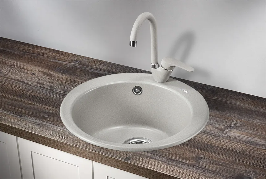 4801, БАЗАЛЬТ, кухонная мойка, кварц GRANULA 4801-ST56