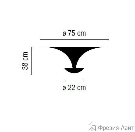 Vibia Funnel 2006-03 белый конический настенно-потолочный светильник 77785 - Вид №3