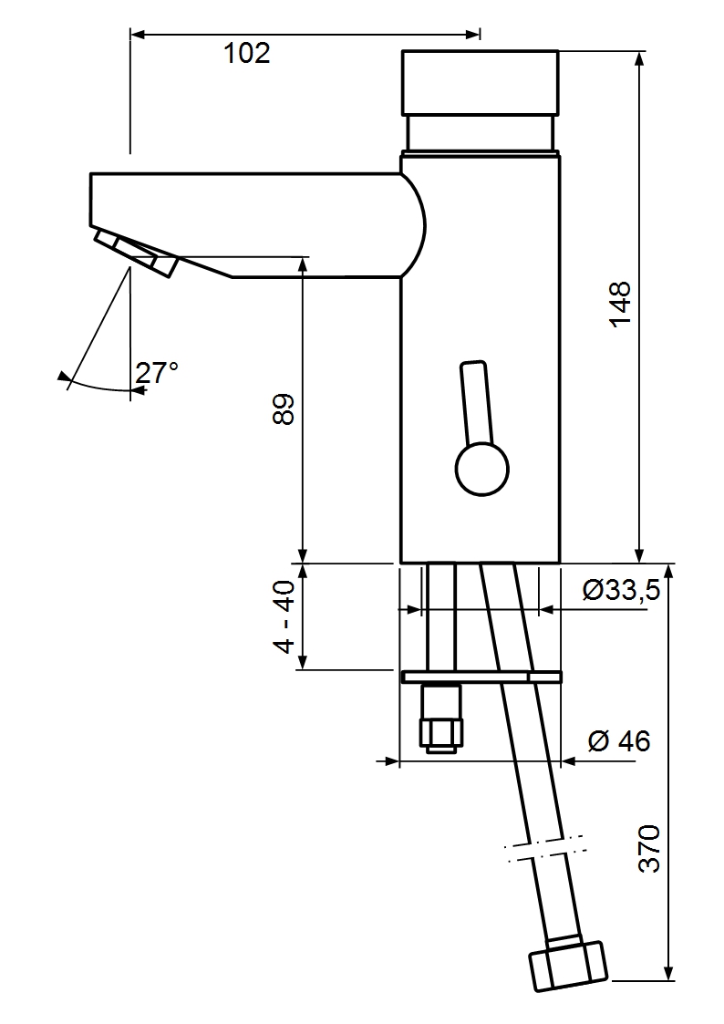 Benkiser Самозакрывающийся кран 184-50-00  - Вид №2