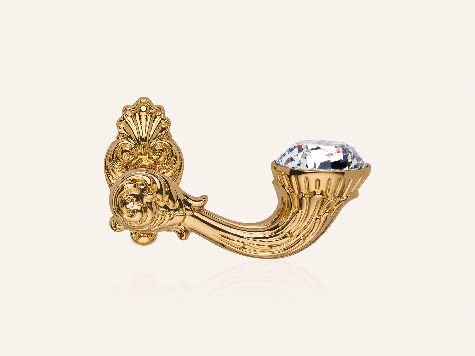 Латунная ручка в стиле Людовика XIV с кристаллами Swarovski® с насадкой LINEA CALI' Brilliant Diamond ARCH-00079196 - Вид №7