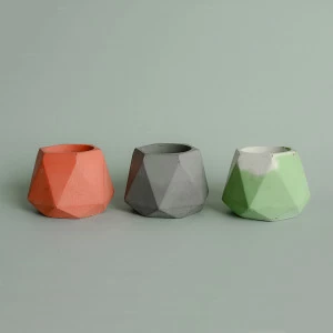 Подсвечник из бетона зеленый Eco "Линту" ЭКОЧЕЛОВЕКИ  300625 Зеленый