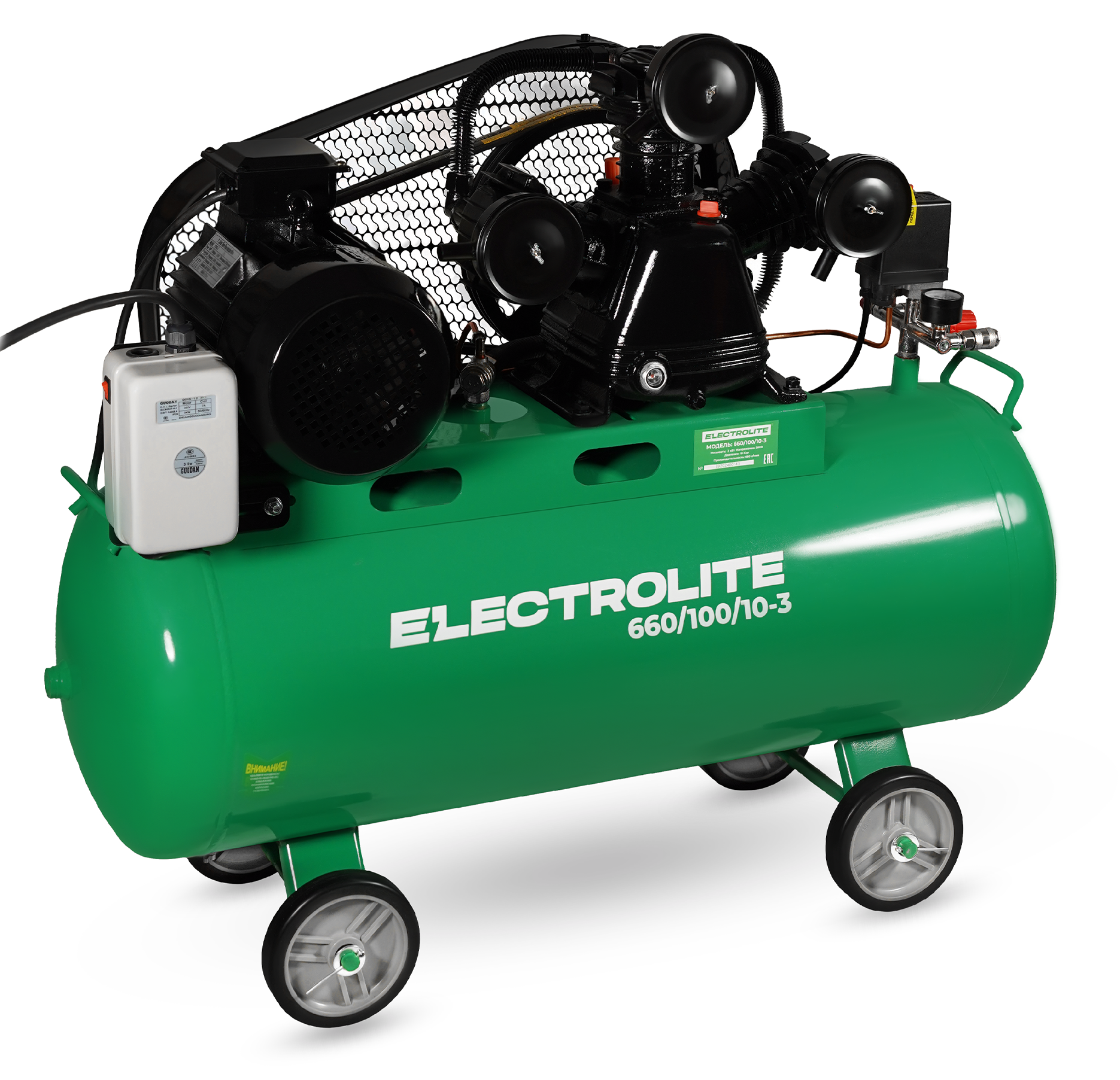 Компрессор ременной масляный Electrolite 660/100-3 9259092 STDN-0007870