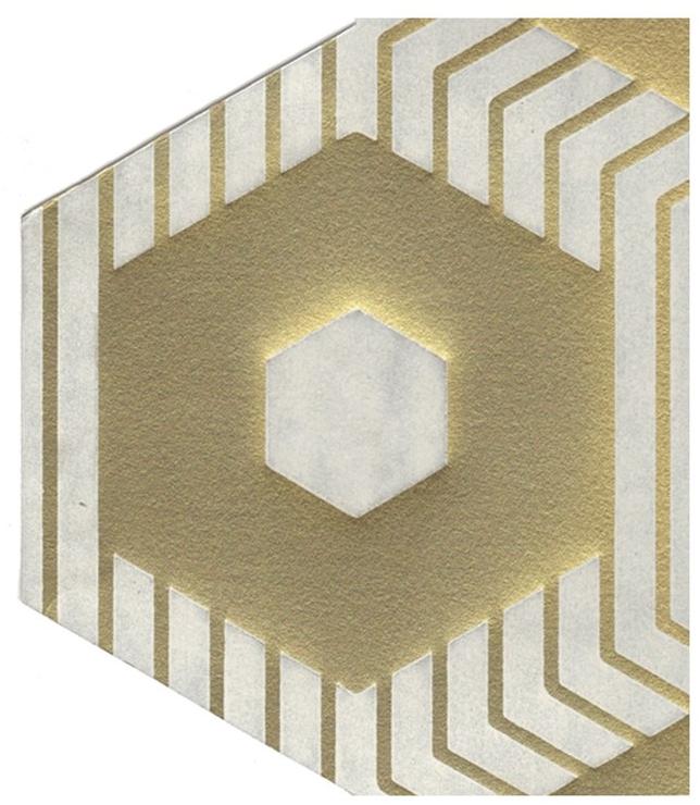 BEAUREGARD Узорчатая бумажная наклейка на стену Domino sun-id-1432249 - Вид №3