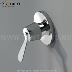 Плоская ручка 6,4 см MET0264S FEZ хромированная