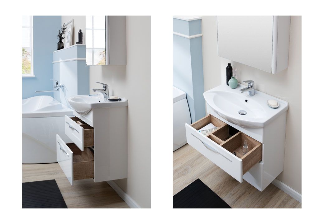 Тумба с раковиной Aquanet Ирвин 65 белый 0020396900177677 - Вид №8