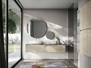 Умывальник с зеркалом