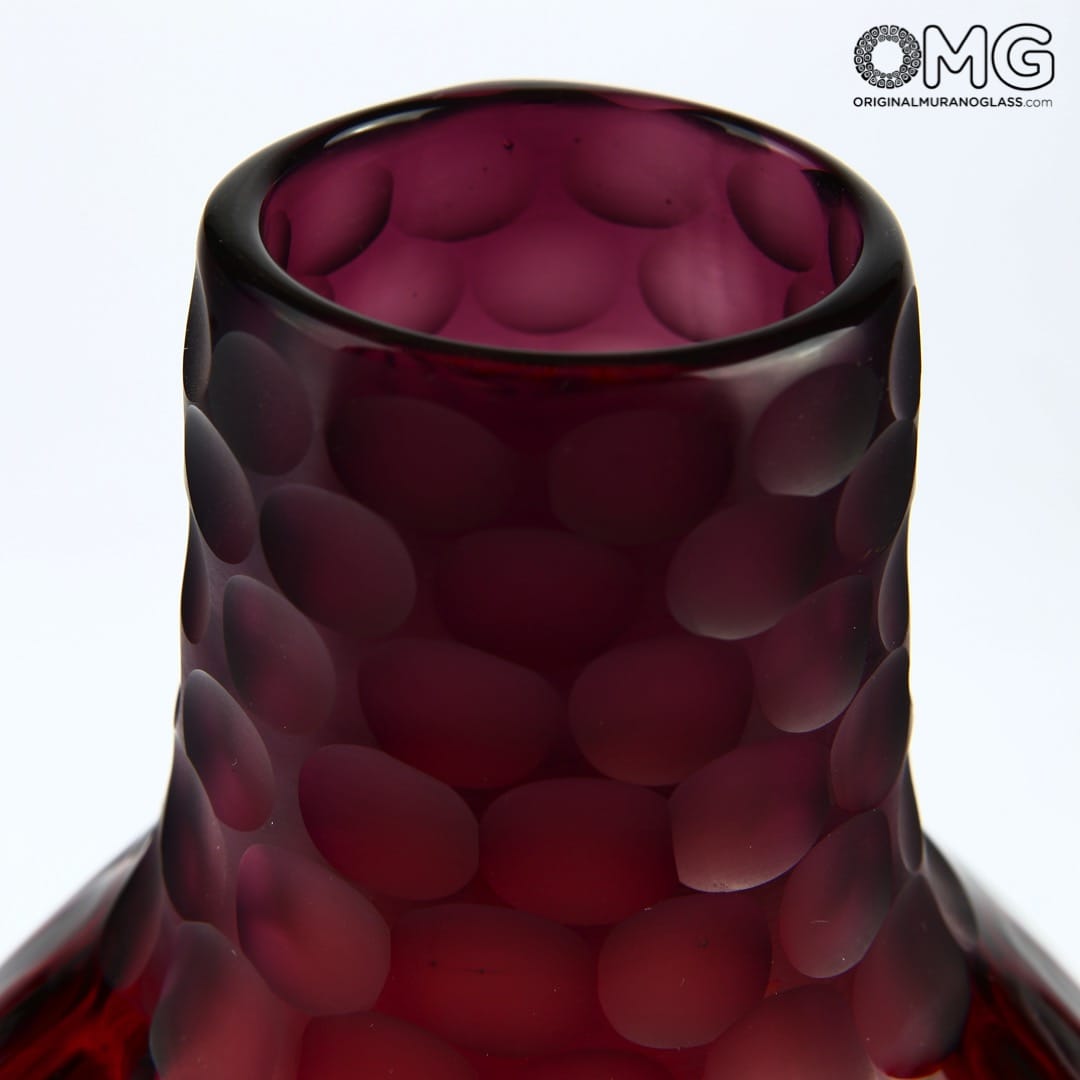 2510 ORIGINALMURANOGLASS Дутая ваза из муранского стекла - мастер Adriano dalla Valentina - Original Murano Glass OMG 13 см  - Вид №1