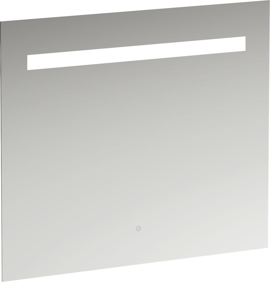 H4476429501441 Зеркало, 800 мм, с встроенной горизонтальной LED подсветкой, один сенсорный выключатель (вкл/выкл/затемнение), алюминиевый каркас, 4000 K, IP44 LAUFEN PRO