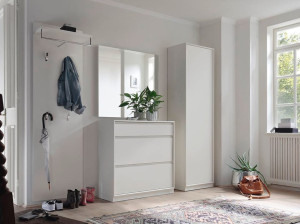 Шкаф от входа до пола с зеркалом