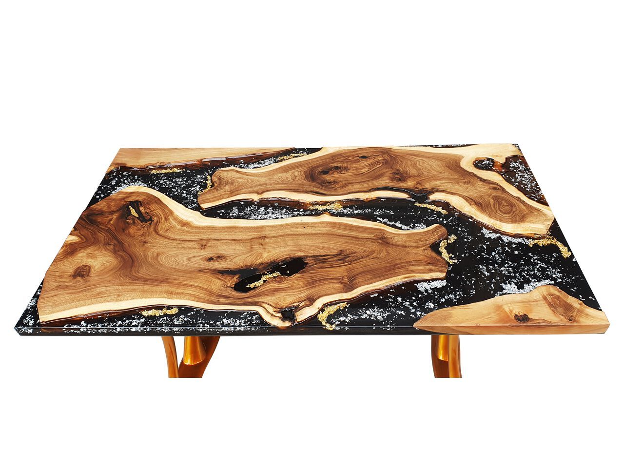 Прямоугольный стол из смолы и орехового дерева Legnor LEG2408803 ARCH-00117109