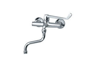 Настенный смеситель для раковины с 2 отверстиями