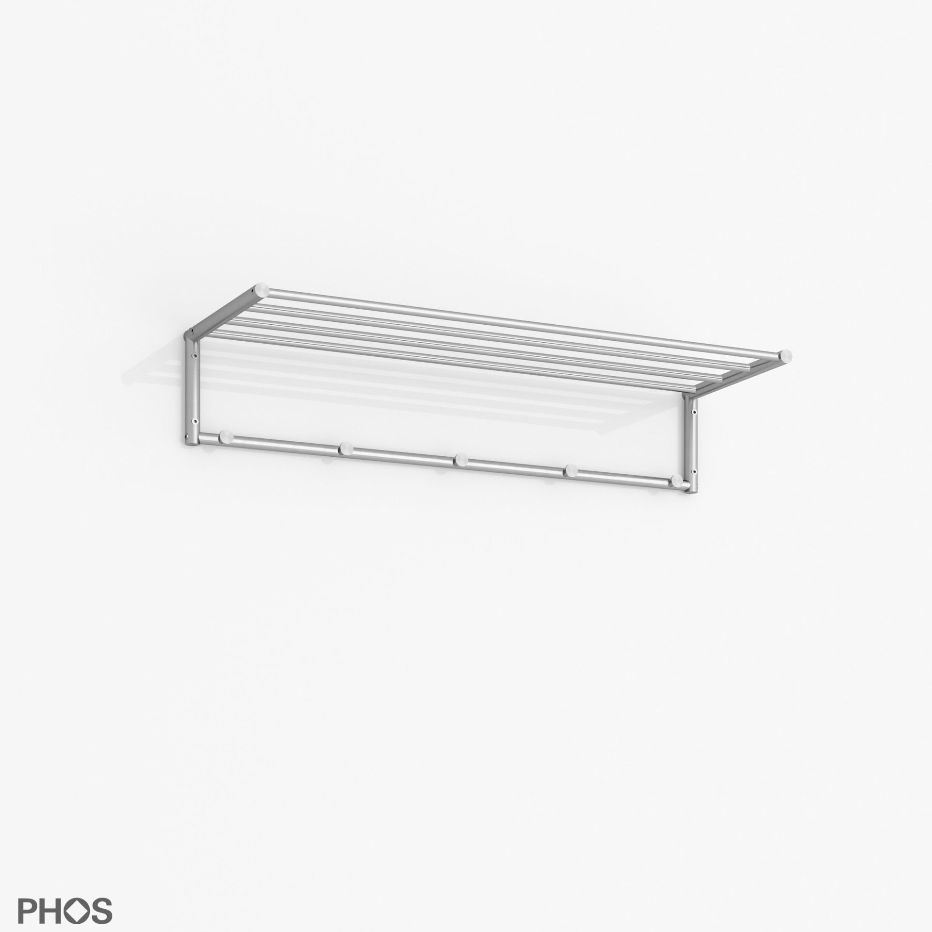 G17-1000 Навесной шкаф g17 с 4 платяными штангами и 6 крючками для одежды, ширина 100 см PHOS  - Вид №4