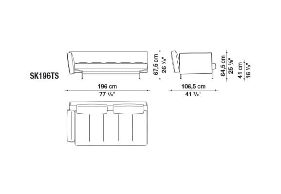 4-местный кожаный диван B&B Italia SAKé ARCH-00129422 - Вид №7