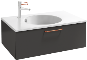 EB2515-R7-G1C Тумба под столешницу 80 см, 1 ящик, бронзовая ручка JACOB DELAFON ODÉON RIVE GAUCHE