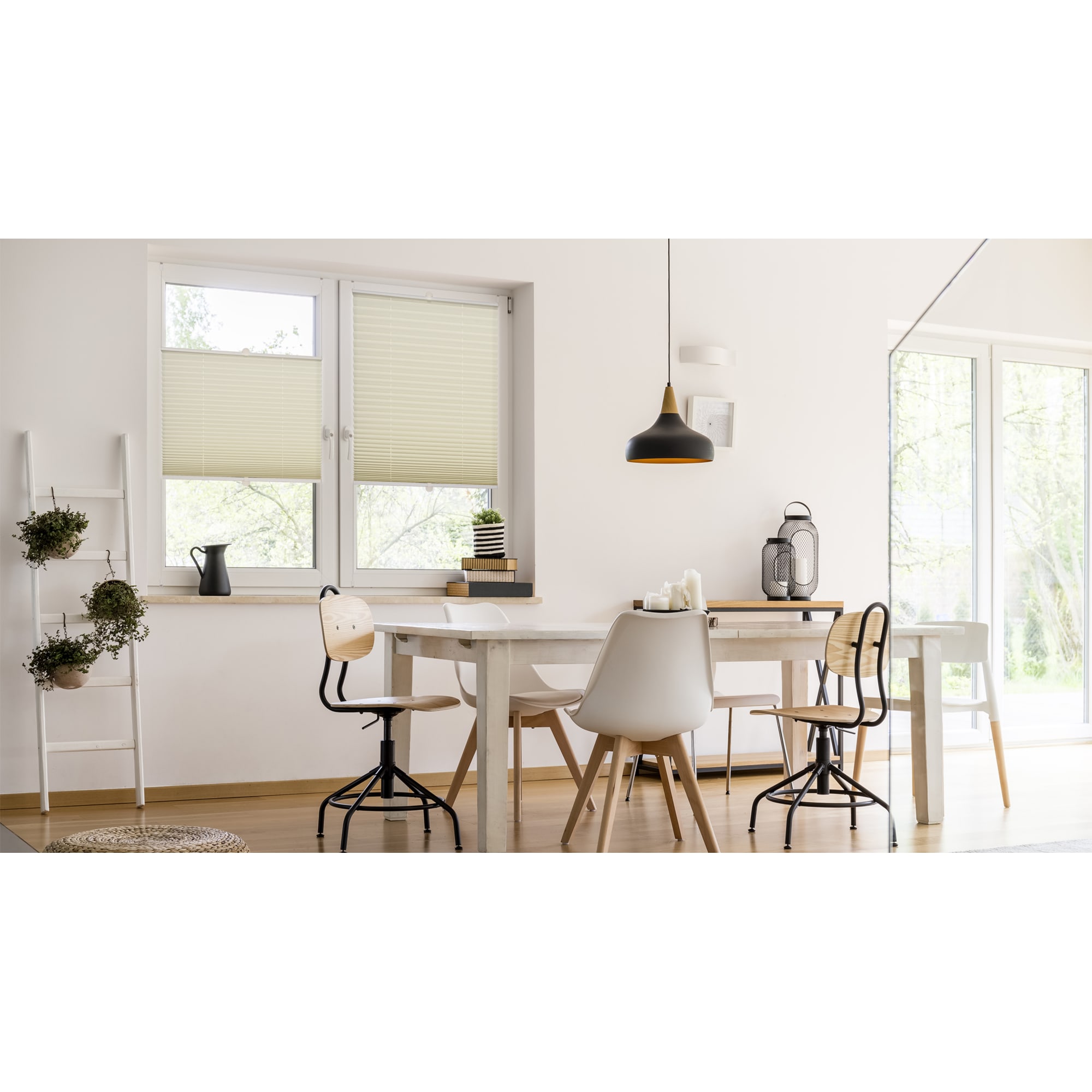 82057277 Штора плиссе «Плайн», 50х160 см, текстиль, цвет экрю Santreyd  - Вид №5