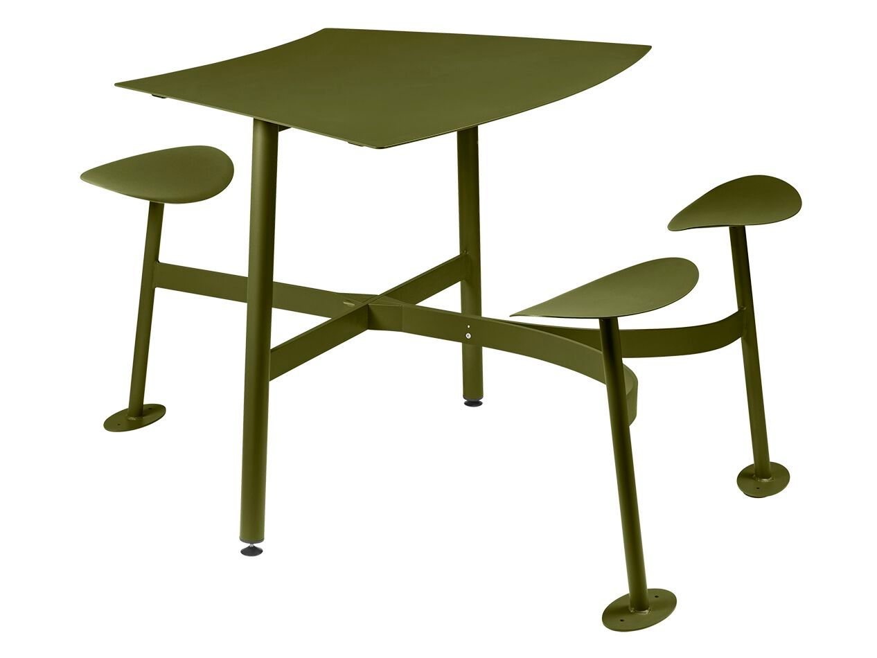 3-местный квадратный модульный стол со встроенными сиденьями Fermob Bolder ARCH-00089159 - Вид №3