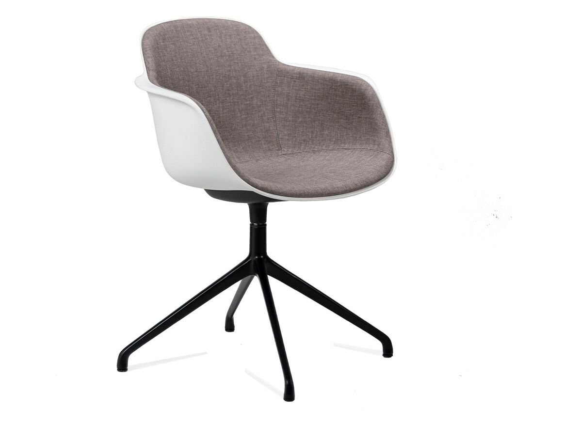 Стул на насесте из ткани и полипропилена с подлокотниками Infiniti Sicla ARCH-00115827 - Вид №1