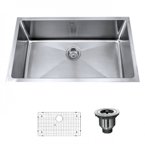 KHU100-30 Мойка кухонная прямоугольная Krausru  - Вид №11