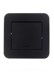 ASTI Выключатель с подсветкой чёрный бархат