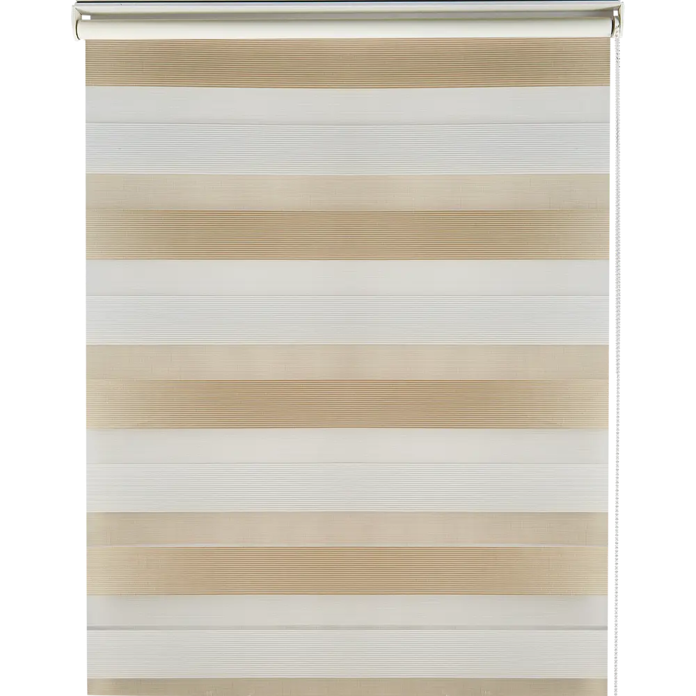 Штора рулонная день-ночь Порто 40x160 см бежево-молочная MIAMOZA STLM-2063807 - Вид №1