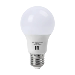 Лампа светодиодная E27 220 В 12 Вт груша матовая 960 лм жёлтый свет