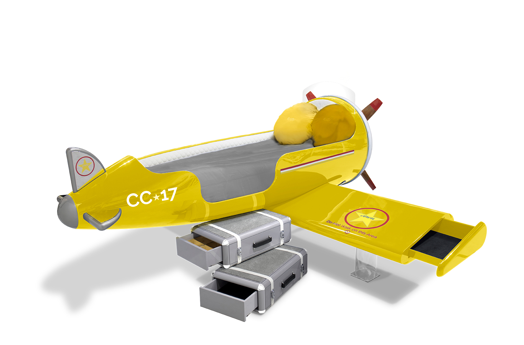 CIST25 Детская кровать самолет Sky One Circu  - Вид №5