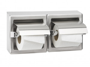 AI0320CS Двойной держатель для рулонов туалетной бумаги из нержавеющей стали mediclinics