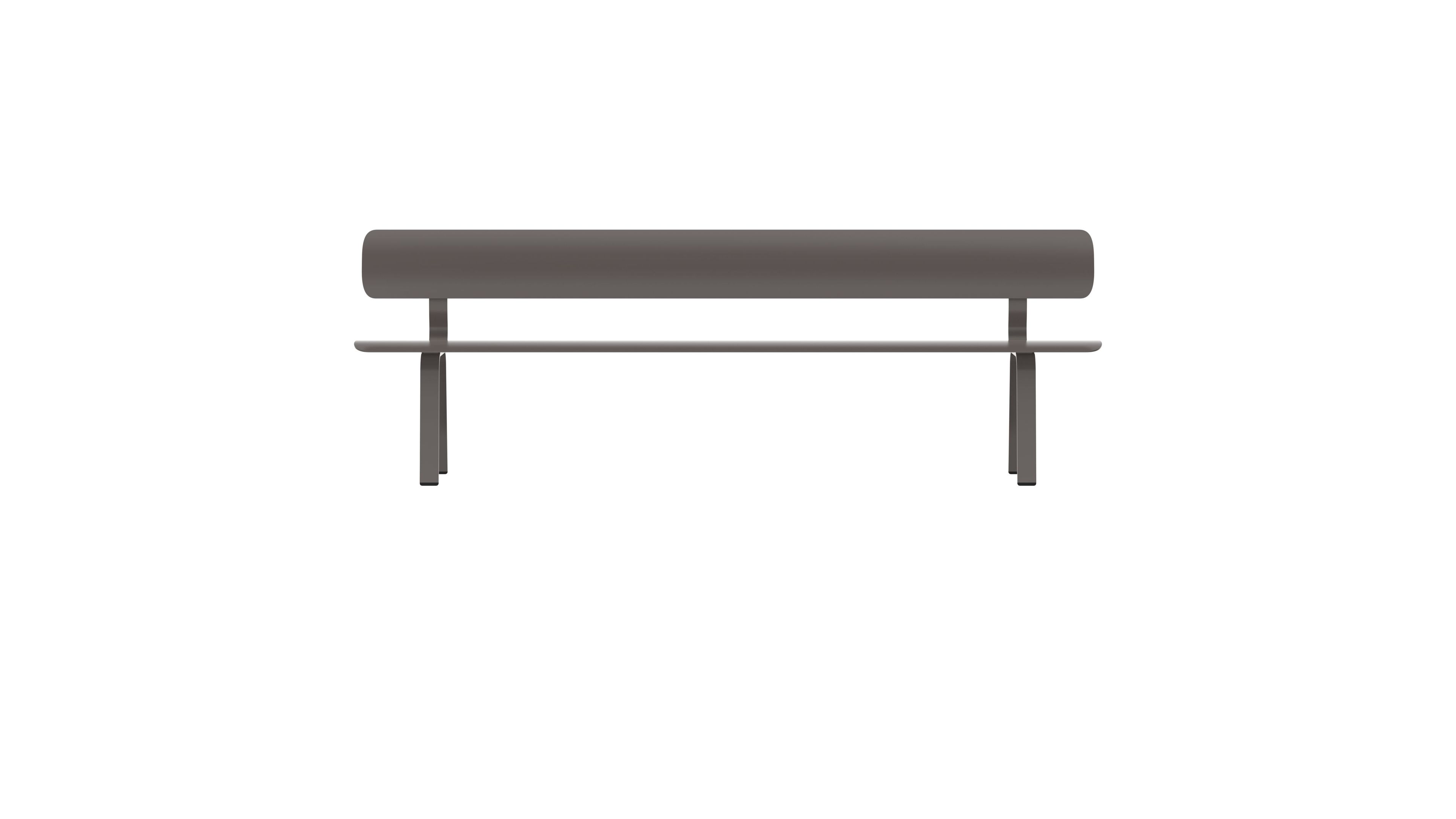 Стальная скамья с порошковым покрытием со спинкой FUNCTIONALS BEN ARCH-00041367 - Вид №75