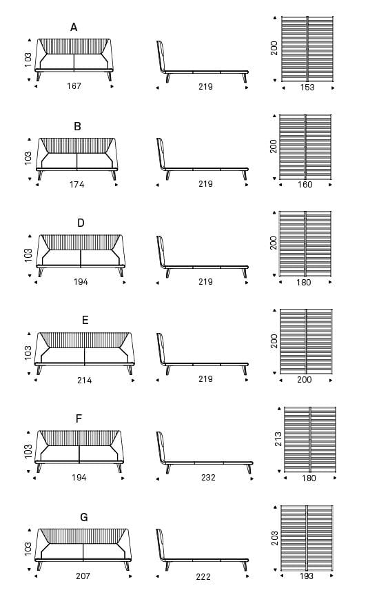 Двуспальная кровать с мягким изголовьем Cattelan italia AMADEUS ARCH-00110791 - Вид №3