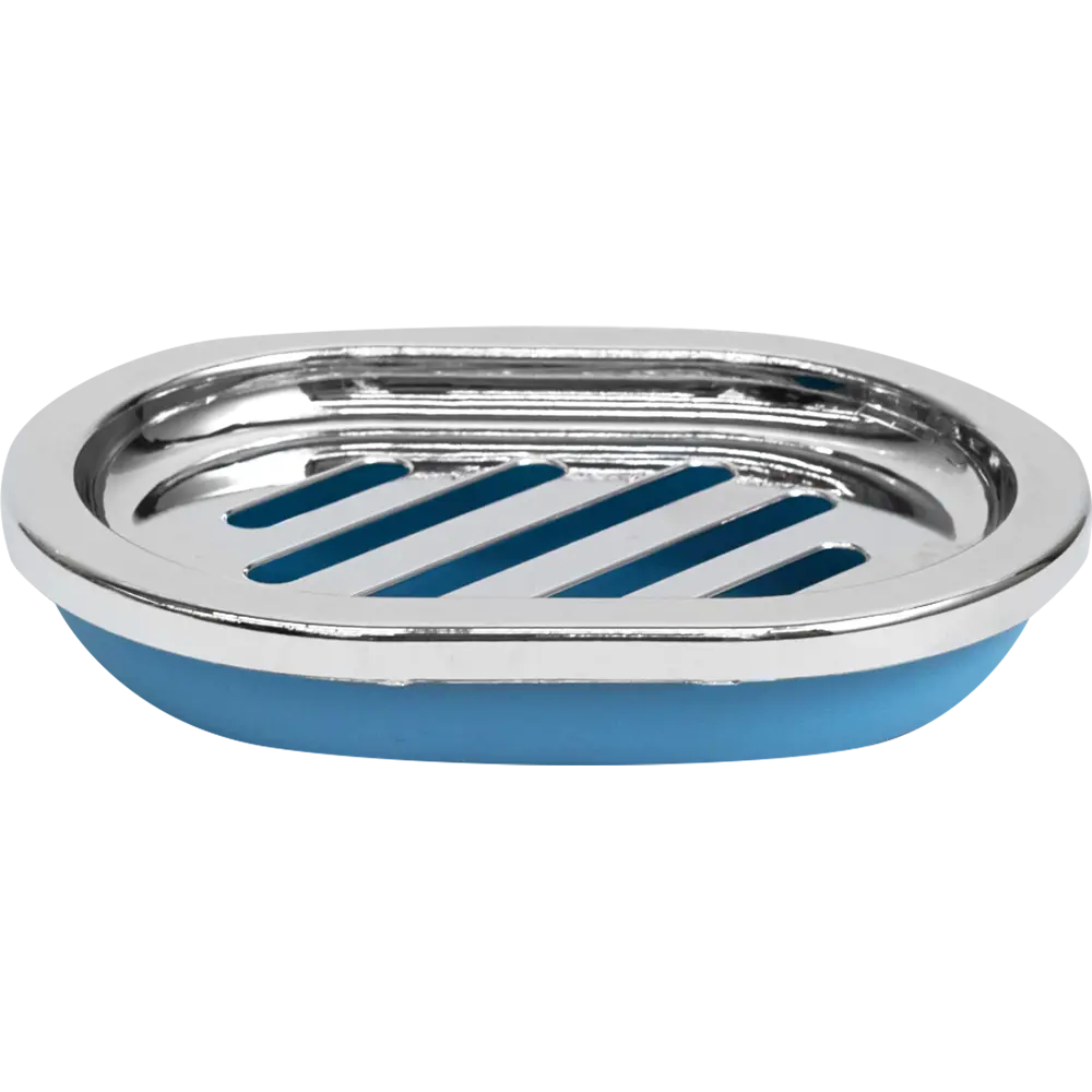 Мыльница Аквадекор Альма пластик цвет тёмно-голубой STLM-2011201