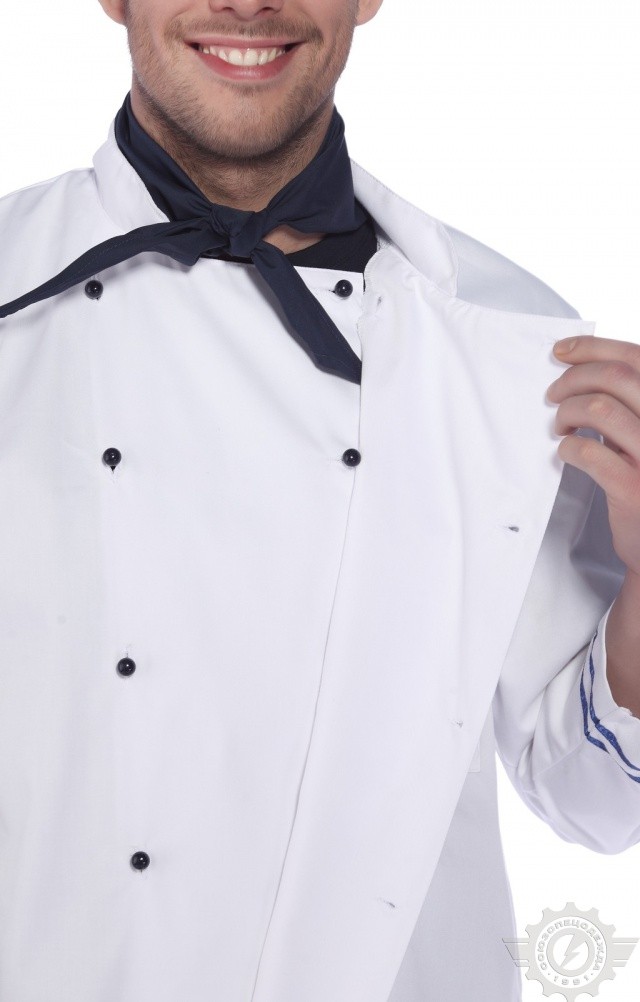 64721 Куртка поварская "Люкс-Лайт" синяя полоска  Повар  размер 60-62/182-188 Спецодежда  - Вид №7