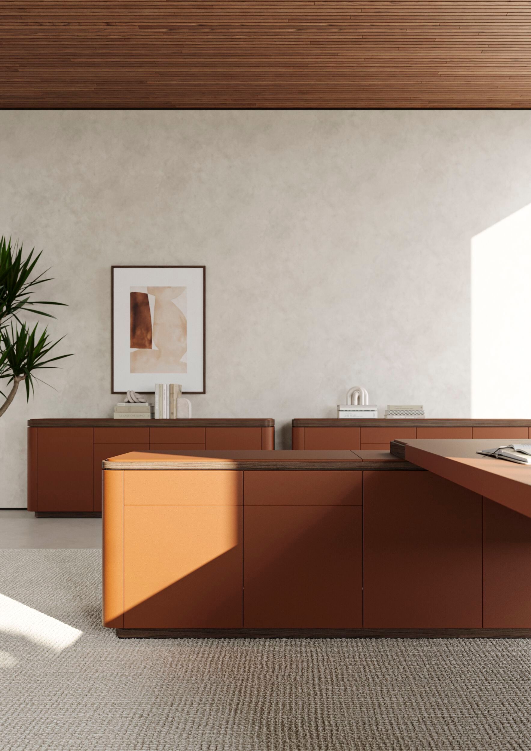 Направленный регулируемый по высоте стол со встроенной полкой PROF ARCH-00007529 - Вид №8